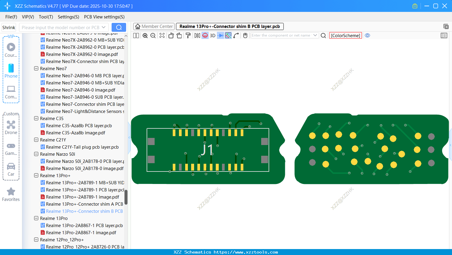 Realme 13Pro+-Connector Shim B PCB Layer
